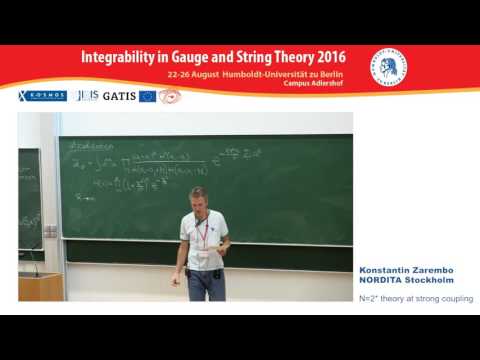 Konstantin Zarembo - N=2* theory at strong coupling