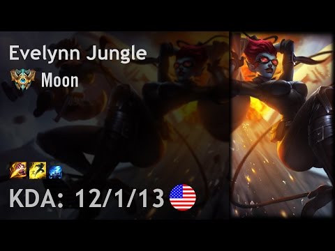 Evelynn Jungle vs Zac - Moon - NA Challenger Patch 6.24