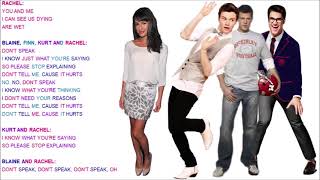 Don’t Speak Glee Lyrics