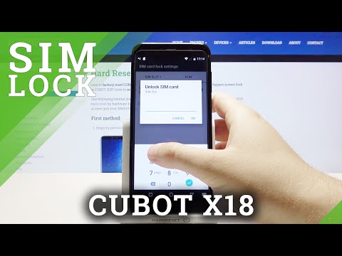 CUBOT X18 and SIM Protection Deactivating - Remove SIM PIN-Code