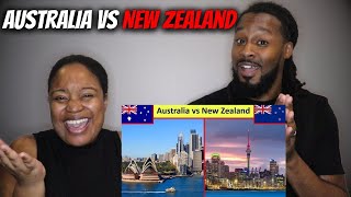 🇦🇺 vs 🇳🇿 WHICH COUNTRY IS BETTER? American Couple Reacts "Australia vs New Zealand"