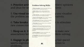 problem solving skill