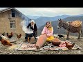 IRAN Daily Village Life Homemade Butter And Baking Taftoon Bread