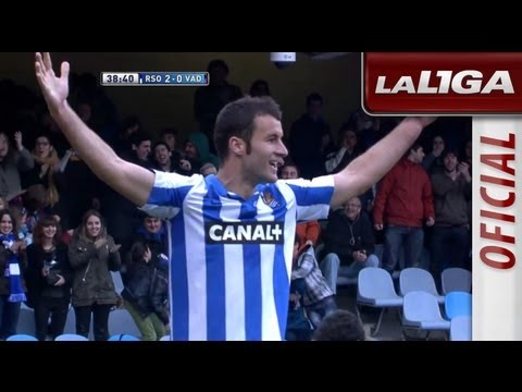 Golazo  de Agirretxe (2-0) en el Real Sociedad - Real Valladolid - HD