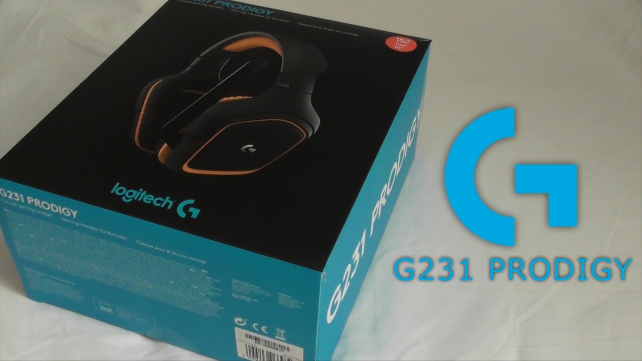 Наушники с микрофоном Logitech G231 Prodigy черный/оранжевый 2м накладные оголовье (981-000627)