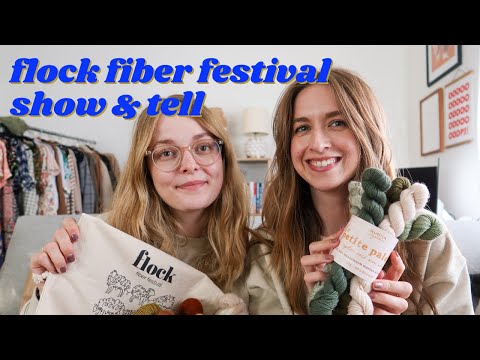 all about Flock Fiber Festival | show & tell with @marleneknits!