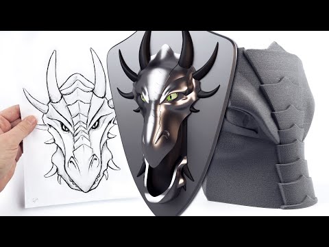 How to 3D Model ORGANIC Shapes in Fusion 360 | Dragon Secret Compartment Box Part 1