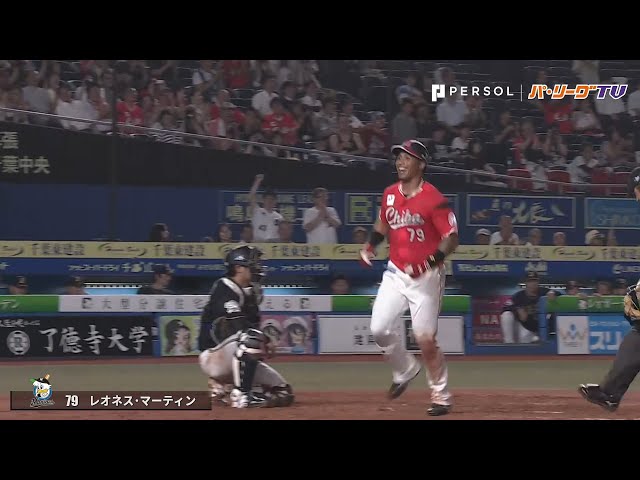 マリーンズ・マーティン 来日初の猛打賞&盗塁&サヨナラで今日も大活躍!!