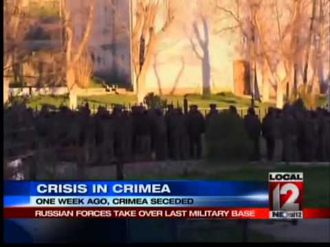 Pro-Russian forces storm Ukrainian base in Crimea