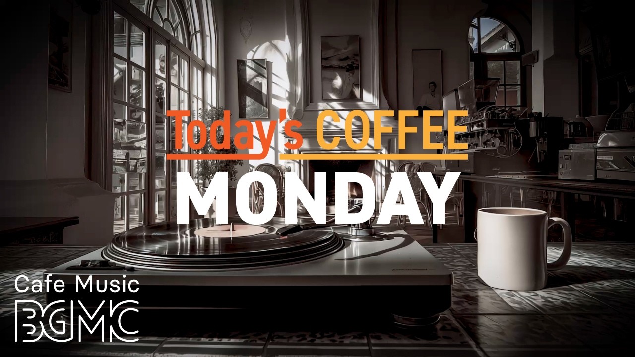 Today's COFFEE MONDAY: Mediterranean Morning Cafe Jazz ☕ Smooth Piano & Bossa Nova for Deep Work