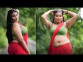 Dilse Saree Feat Soumi I Sareelover I Red Chiffon Saree I Outdoor Saree Video I 2025