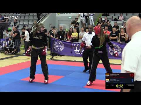 Deutsche Meisterschaft 2019 - Finale PF Jun.W -70 kg Nele Feuer vs Melina Akin