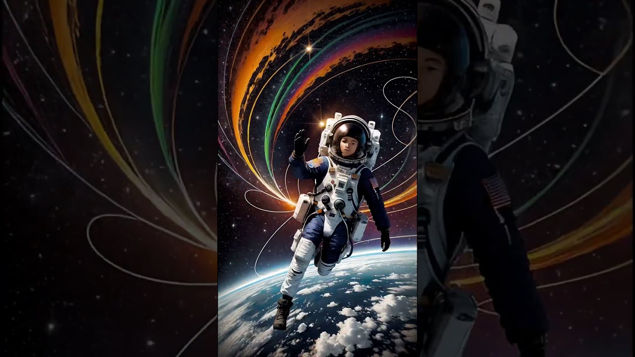 Astronaut floating in Space - Stable Diffusion & Deforum AI