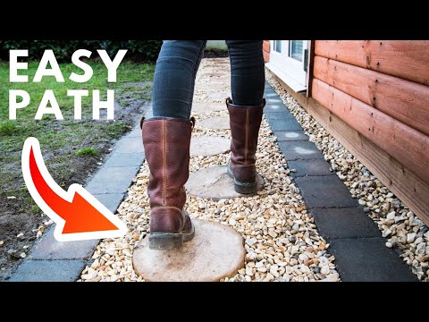 How to Install an EASY Paver Walkway For BEGINNERS