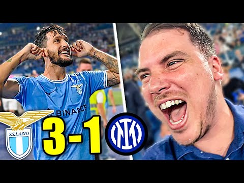 LAZIO vs INTER 3-1 - VINCIAMO SEMPRE!! - REAZIONE DALLO STADIO!
