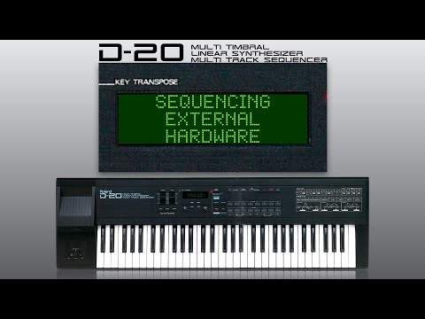 Roland D-20: Sequencing external hardware tutorial