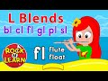 Beginning Consonant Blends with L | Learn to Read Words with: bl, cl, fl, gl, pl, sl | Rock ’N Learn