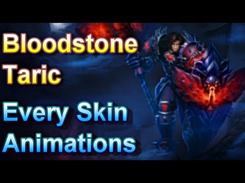 Bloodstone Taric - Every Skin Animations - League of Legends