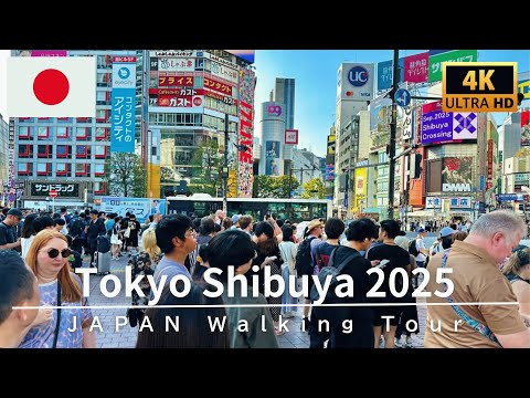 Japan Walk: Tokyo Shibuya Summer Walking Tour 2025 | 4K 60fps