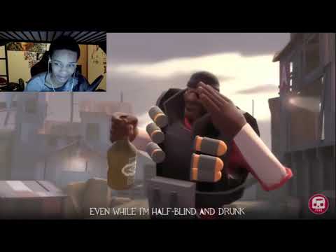 JUNKRAT VS DEMOMAN RAP BATTLE REACTION || BOOM. BANG. POW