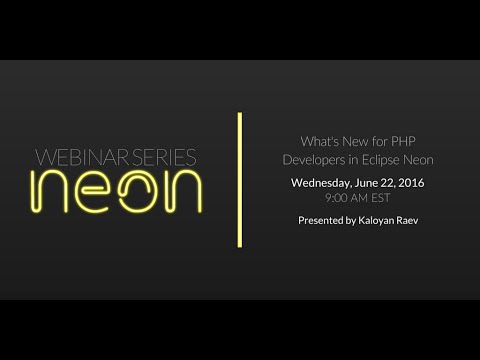 What's New for PHP Developers in Eclipse Neon?