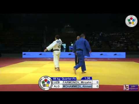 Judo 2013 Grand Prix Abu Dhabi: Farmonov (UZB) - Mohammedi (ALG) [-66kg] QF