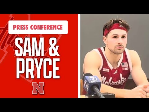 Sam Hoiberg und Pryce Sandfort reagieren auf Nebraskas erste Saisonniederlage gegen Michigan.