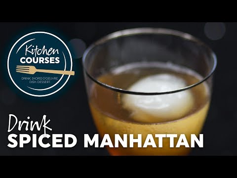 Spiced Manhattan Cocktail Kitchen Courses 39