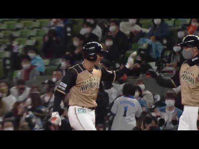 【3回表】ファイターズ・杉谷拳士 バスター成功で先制点を奪う!! 2021年10月19日 埼玉西武ライオンズ 対 北海道日本ハムファイターズ