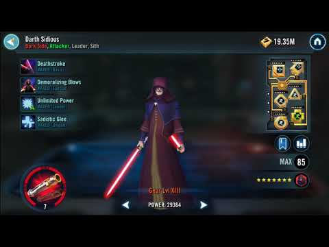 Sith Eternal Emperor Tier 1 with Mods