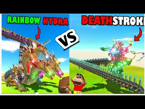 EPIC BATTLE: Rainbow Hydra vs Death Strock! 😱