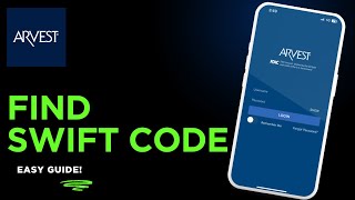 How to find the SWIFT code of Arvest Bank