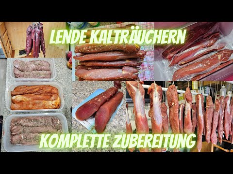 Pork fillet loin make yourself cold #smoking #smoker pepper garlic #curing