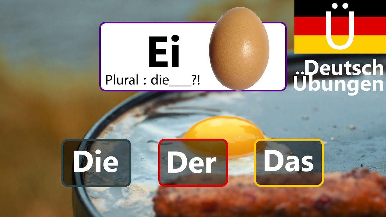 30 Wörter Deutsch lernen mit Artikeln und Pluralformen - Schnell und einfach!