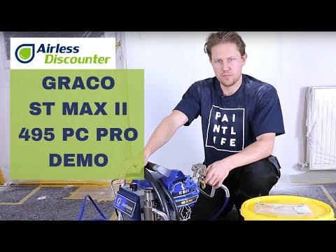 Graco ST MAX II 495 PC PRO Demonstration with Airless Discounter