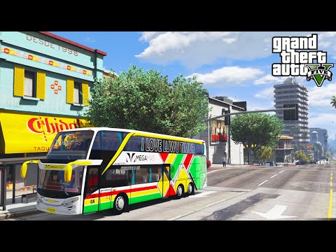 BUS MEGA MAS SCANIA K 410 JETBUS SDD - GTA V MOD SIMULATOR BUS INDONESIA