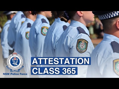 Attestation of Class 365 - NSW Police Force