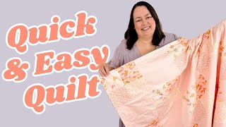 How to Make a Quick & Easy Quilt - With No Binding!