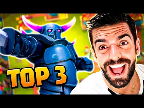 TOP 3 DECKS DE PEKKA NO CLASH ROYALE!