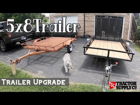 Tractor Supply Carry-On 5x8 Wood Floor Utility Trailer - Initial Review and Cost