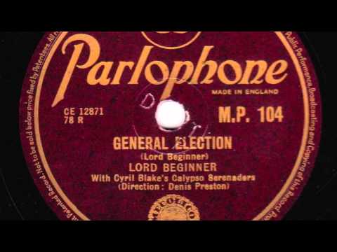 General Election [10 inch] - Lord Beginner with Cyril Blake's Calypso Serenaders