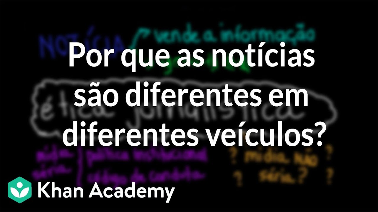Por que as notícias são diferentes em diferentes veículos?