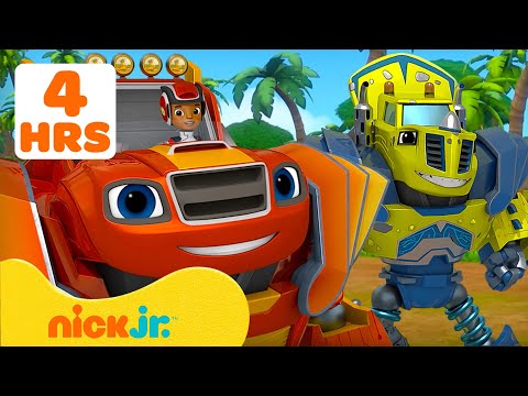 Blaze i mega maszyny - Sezon 4 - Odcinek 39 - Maraton czterech godzin wyścigów i misji Blaze z robotami i zwierzętami!