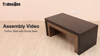Tribesigns Installation Guide - Stunning Design Coffee Table! anuncio