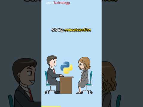 String concatenation in Python | Python interview question | #pythontutorial #python #interview