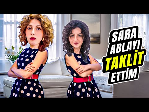 ESMANUR IMITATED SARA SISTER! | WEARED THE SAME DRESSES | Esmanur and Sara