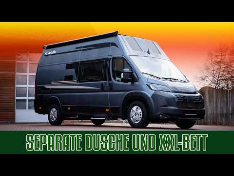 The perfect campervan? La Strada Avanti C with double floor, XXL bed and unique wet room!