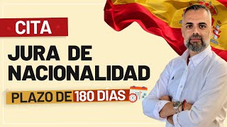 🙅🏻‍♂️🇪🇸🙋🏻‍♂️ Cita Jura Nacionalidad: Plazo 180 días 🤦🏻‍♂️