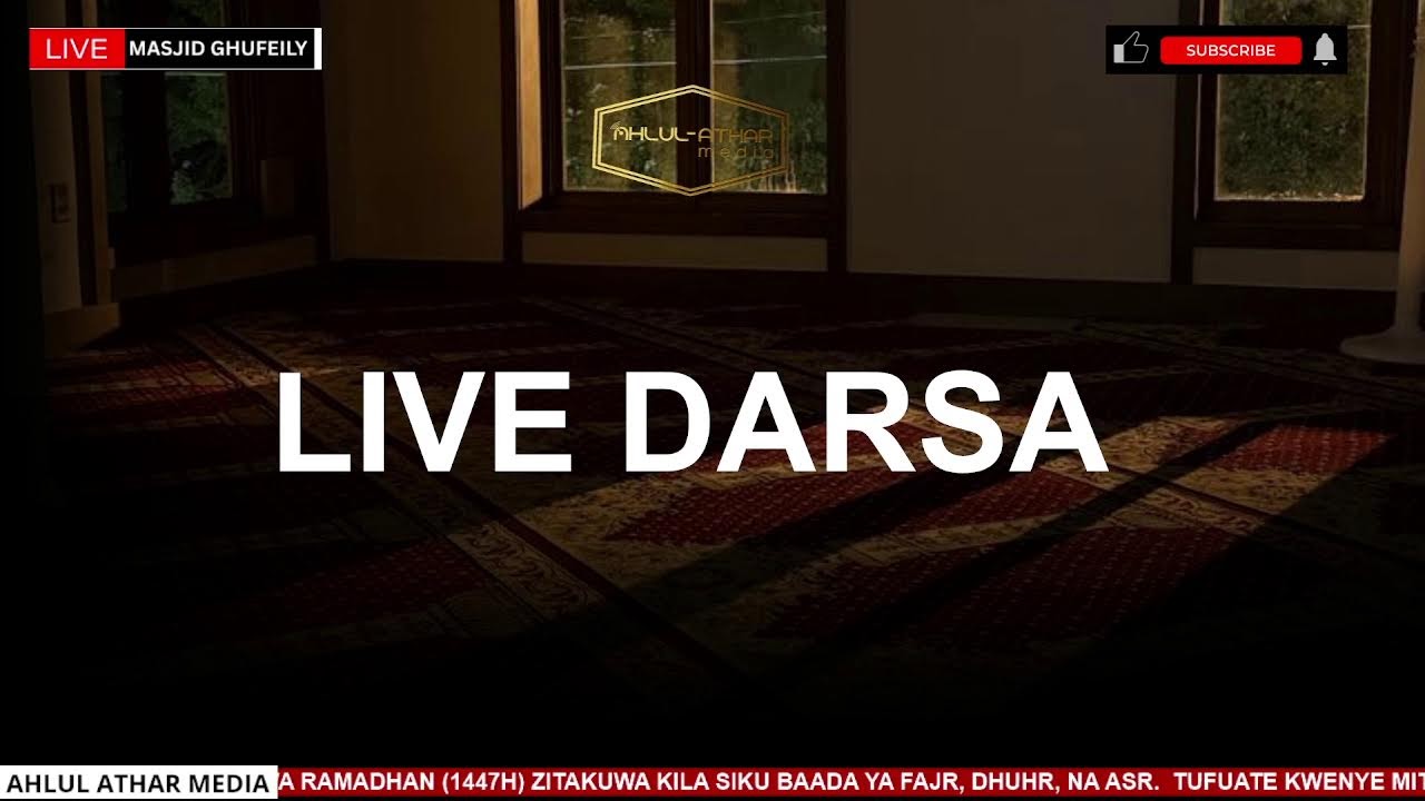 LIVE DARSAH MASJID GHUFEILY MOMBASA KENYA