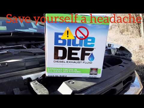 SAVE  YOURSELF A HEADACHE  Blue Def exhaust fluid - FYI - 2021 Chevrolet [ p21DD code Duramax ]